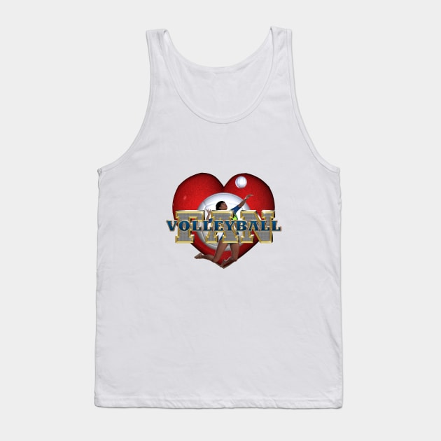 I Heart Volleyball Tank Top by teepossible